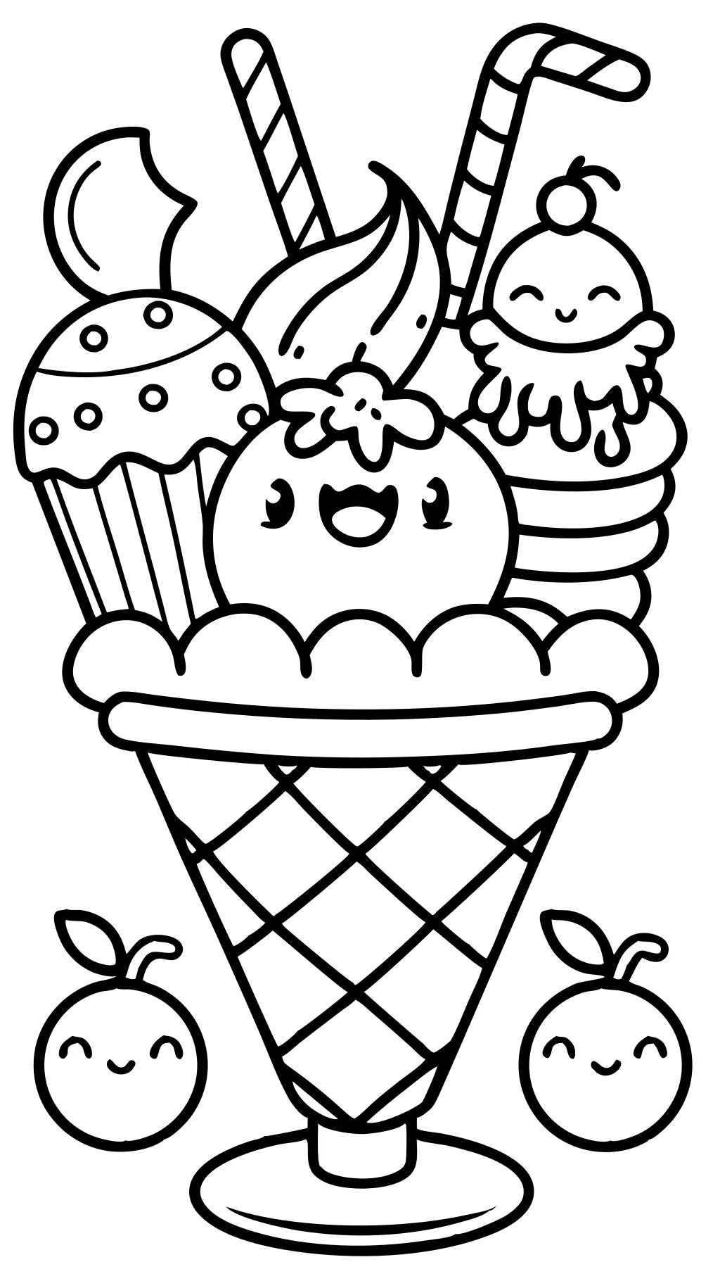 free coloring pages of ice cream